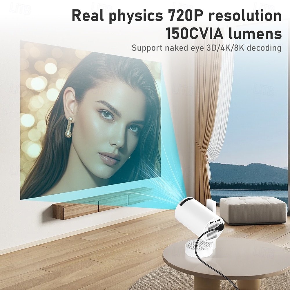 Y3S Home HD Projector Mini Mini Mini Portable WiFi Home Phone Projector Android 13.0 720P (1280  720) 2G16GPre installed YouTube and Netflix WIFI6 2.4/5G dual band WIFI supports Bluetooth and app 2025 - $131.99 –P2