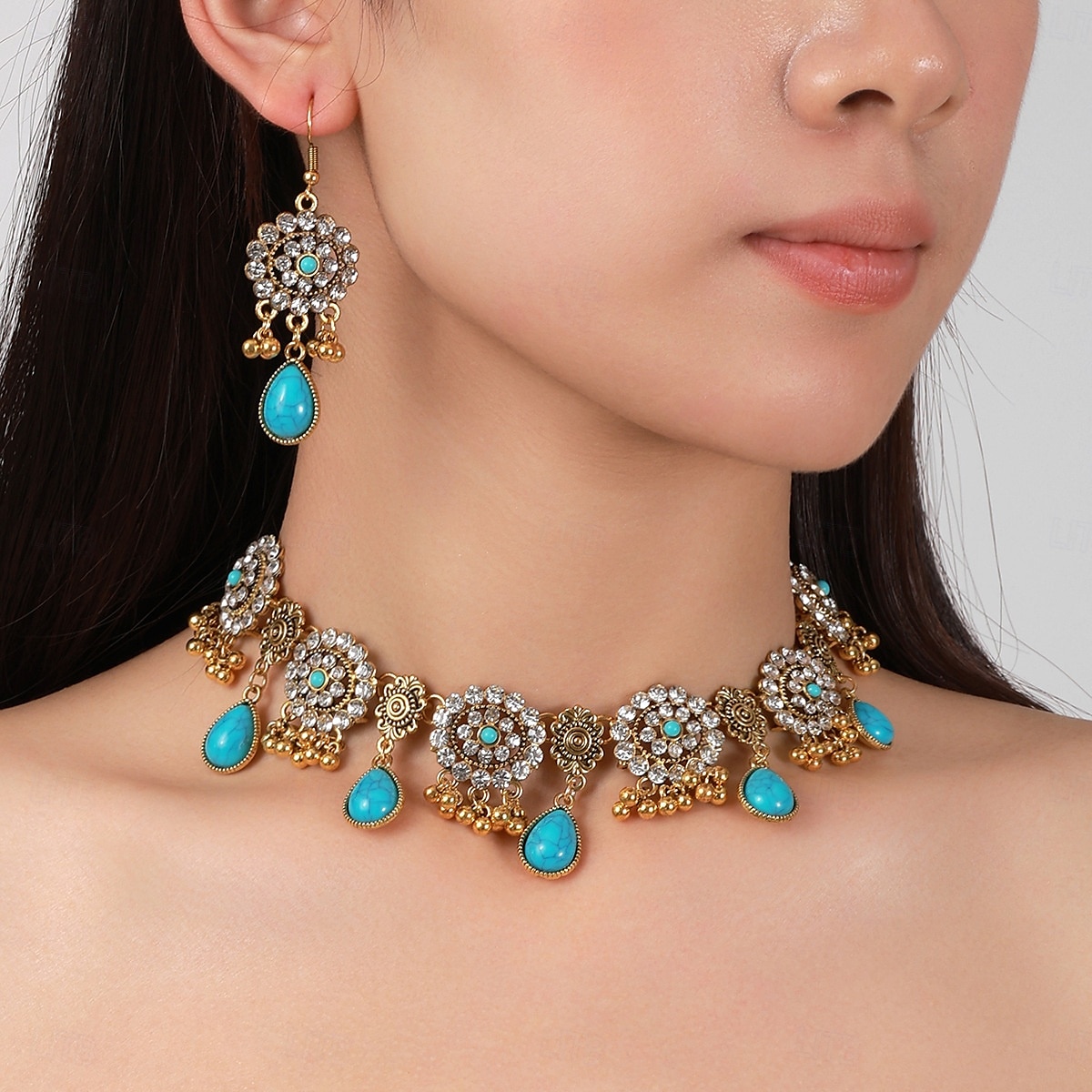 Bruidssieradensets 1 set Legering Oorbellen Kettingen Dames Elegant Stijlvol Sieraden set Voor Bruiloft Werk Verjaardag 2025 - $20.99 –P1