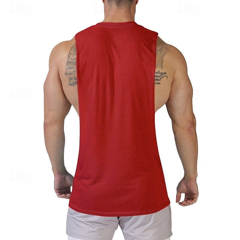 Men's Tank Top Vest Top Undershirt Sleeveless Shirt Sleeveless Crew Neck Summer Print Fashion Designer Basic Classic Vacation Street Going out Black White Pink Top Tee for Men 2025 - $16.99 –P13