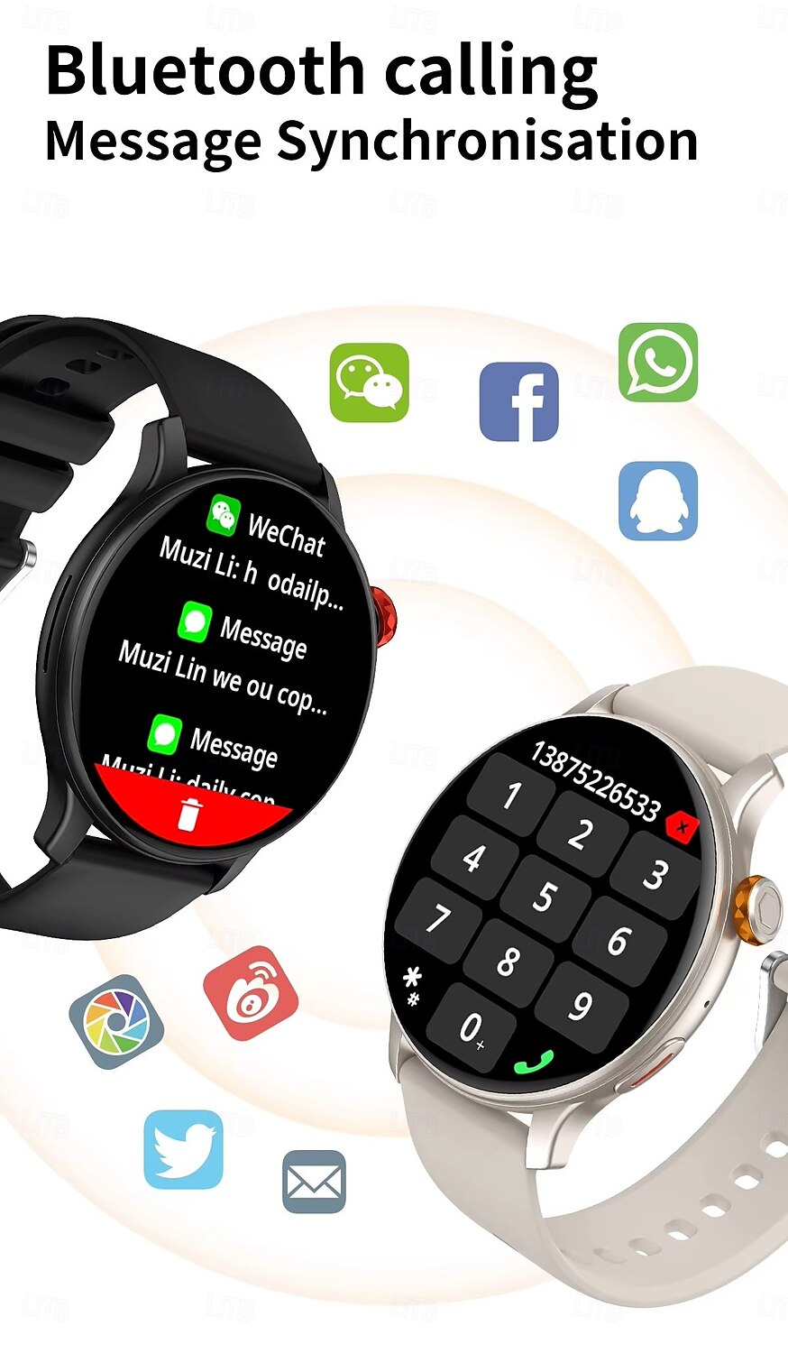 CY26 Smart Watch with Large AMOLED Screen HD Bluetooth Calling & Voice Assistant – Fitness Tracker for Men & Women 2025 - $54.99 –P5