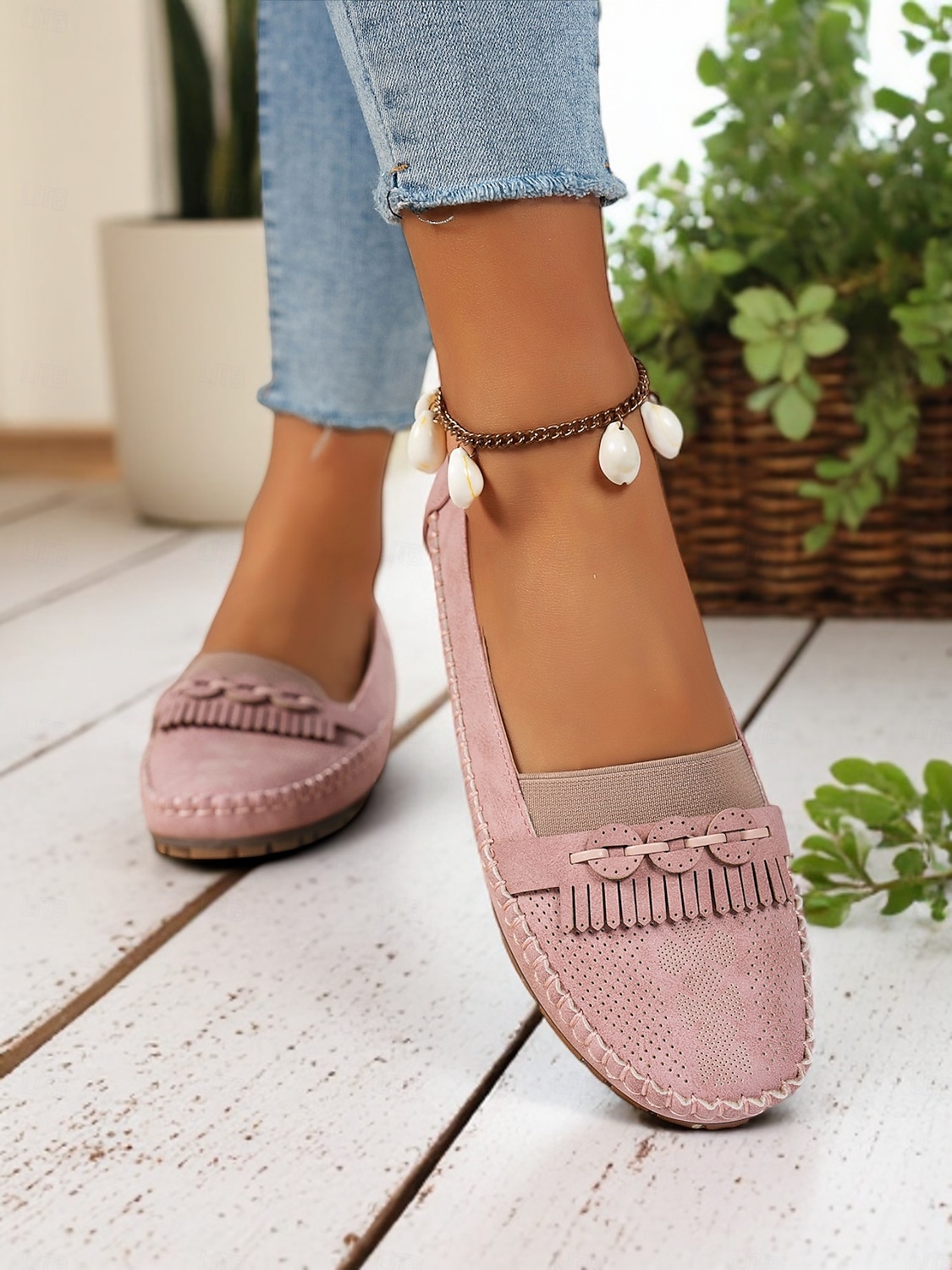 mocasini de damă mocasini cu ciucuri – pantofi de șofer casual, moale, pentru ținute de primăvară și confort acasă 2025 - $24.99 –P4