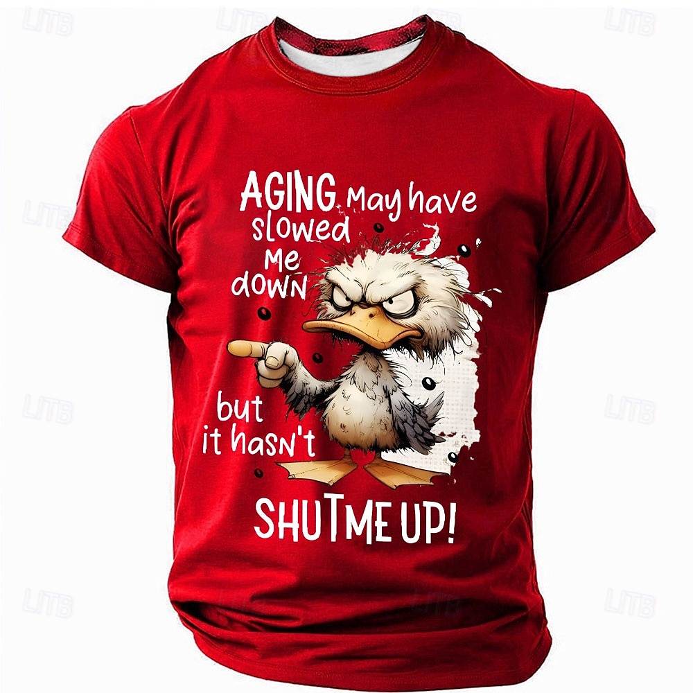 Hombre Animal Gracioso Camiseta Manga Corta Camiseta Impresión 3D Cuello Barco Camisa Moda Exagerado Diario Fiesta Calle Casual Negro Rojo Azul Piscina Verano Primavera Ropa S M L XL XXL XXXL 2025 - $17.99 –P3