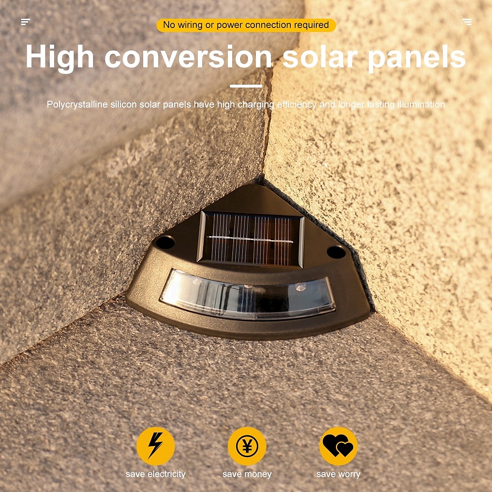 4 Pcs Solar Step Ground Light Solar Step Stair Decor Garden Lights Trail Light Outdoor Waterproof Yard Guide Light 2025 - $28.99 –P16