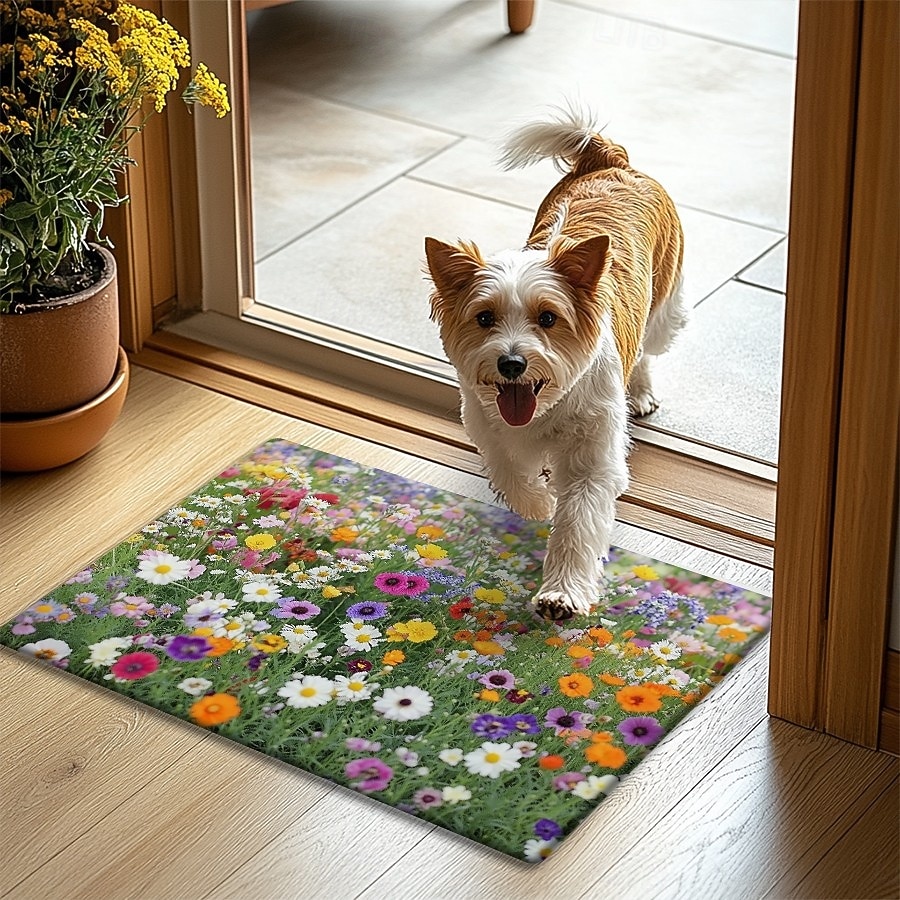 Tappeto Decorativo a Fiori Multicolore Tappetino per Cucina Antiscivolo Tappeto a Prova d'Olio Tappeto per Interni Esterni Decorazione per Camera da Letto Bagno Tappeto d'Entrata del 2026 a $17.99 –P8