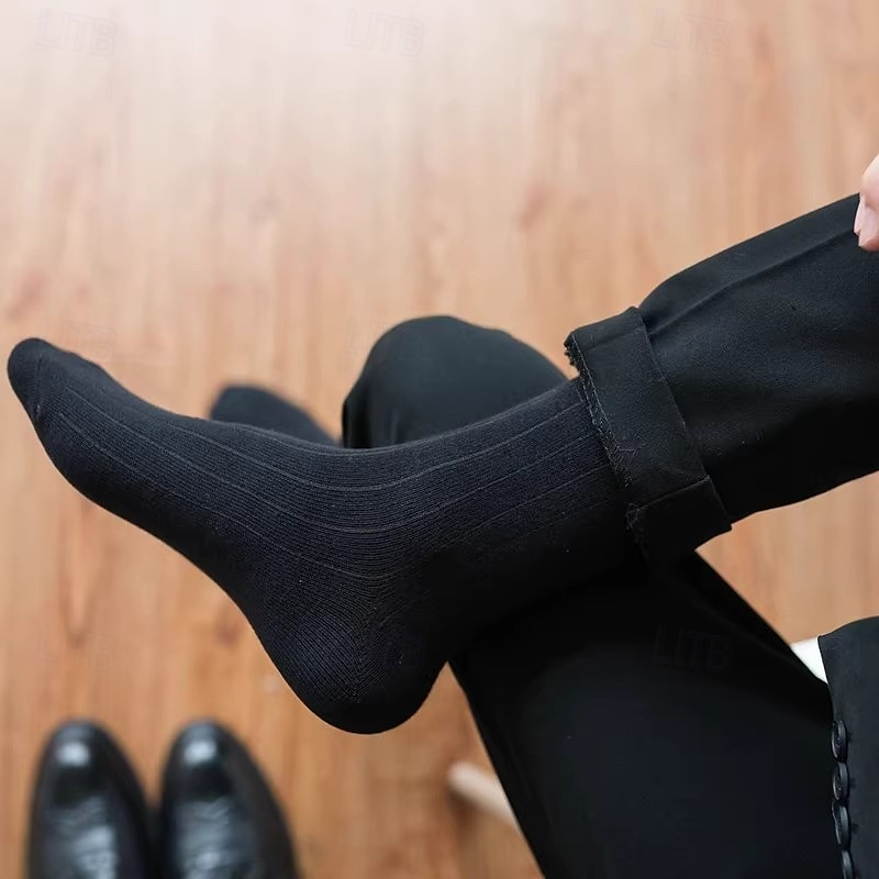 Miesten 5 Parit Monipakkaus Sukat Juoksusukat Vapaa-ajan sukat Musta + beige Musta Väri Argyle Loma Urheilu ja ulkoilu Päivittäin Perus Keskipaksu Kevät Syksy Muoti Vapaa-aika 2025 - $4.99 –P11