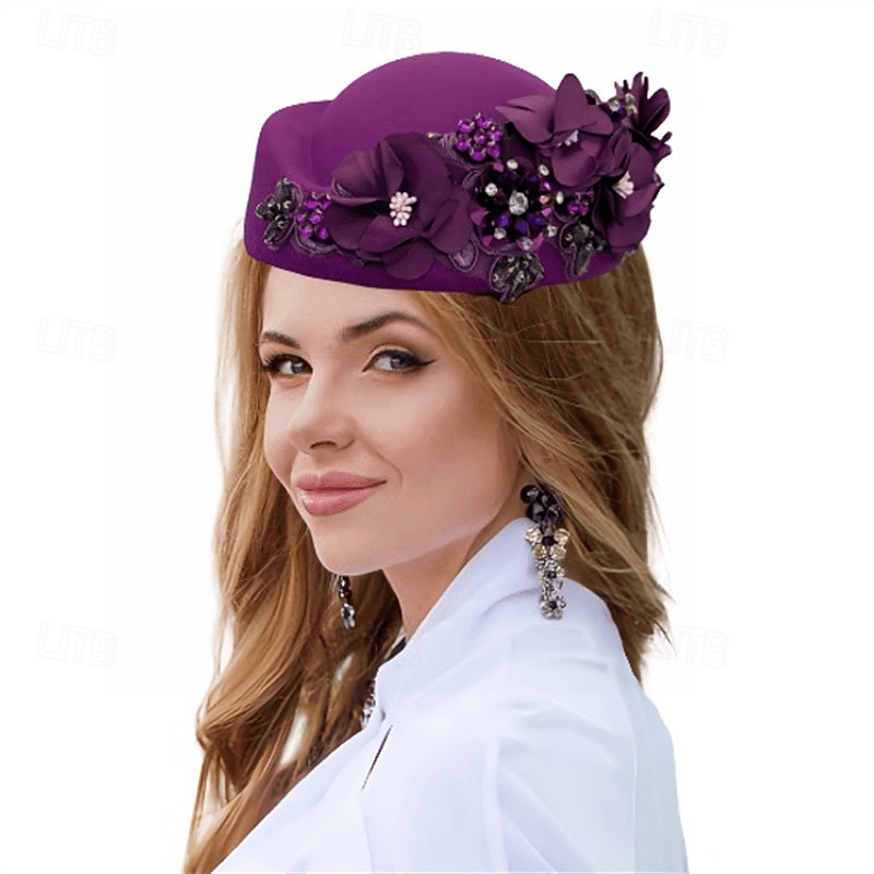accessoire Tissu Mariage Soirée Élégant Mariage Avec Fleur Casque Couvre-chef de 2025 ? $23.99 –P11