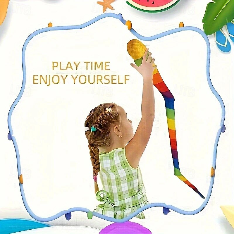 strand  &Backyard paddleballset - gezinsvriendelijk buitenspel, perfect cadeau voor tieners van 6 tot 8 jaar! 2025 - $8.99 –P3
