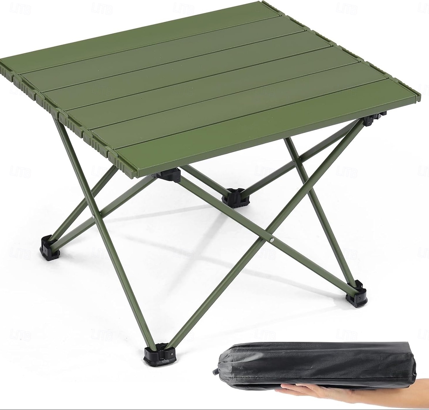2026年 ポータブルキャンプサイドテーブル、超軽量アルミ折りたたみビーチテーブル、キャリーバッグ付き、屋外調理、ピクニック、キャンプ、ボート、旅行用  コレクション – $40.29 –P1