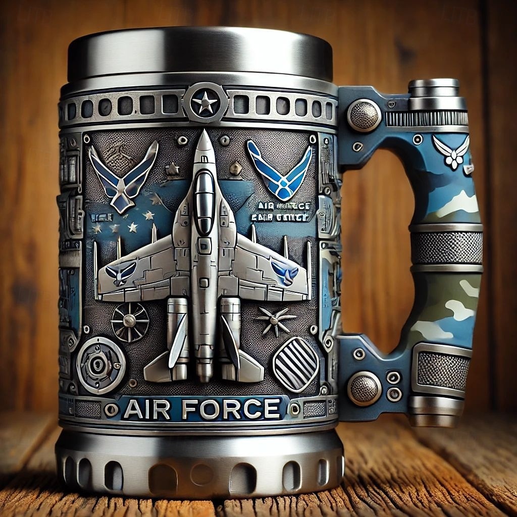 Taza conmemorativa militar del 250.º aniversario, regalo patriótico del 4 de julio, Día de la Independencia y Día de los Veteranos para hombres, taza coleccionable del Cuerpo de Marines de EE. UU., vajilla creativa de resina y acero inoxidable. 2025 - $23.99 –P3