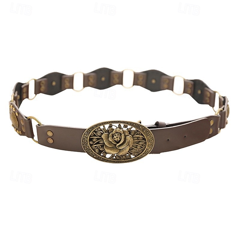 Ceinture Femmes PU Café Ceinture Taille Rue Week-end Fleuri de 2025 ? $15.99 –P4