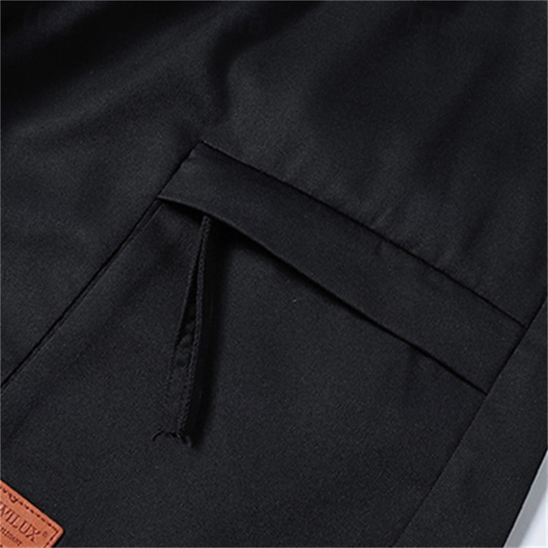 Herren Cargo-Shorts Shorts Sommershorts Kordelzug Elastischer Bund Reißverschlusstasche Einfach Komfort tragbar Knielang Outdoor Sport Täglich Mode Lässig Schwarz Armeegrün 2025 - $16.49 –P7