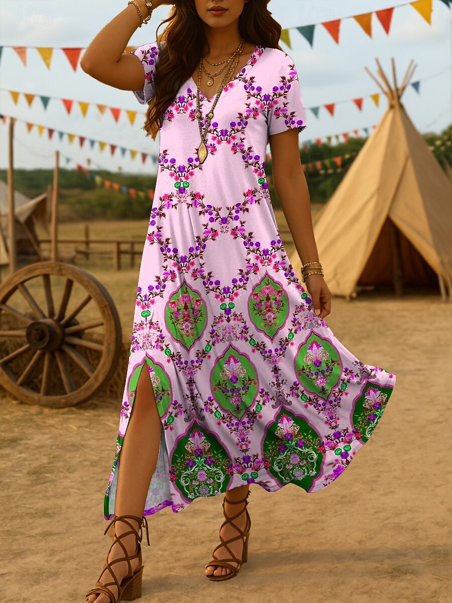 best fabric for fit and flare dress 100% Linen Tent Dress main image 1