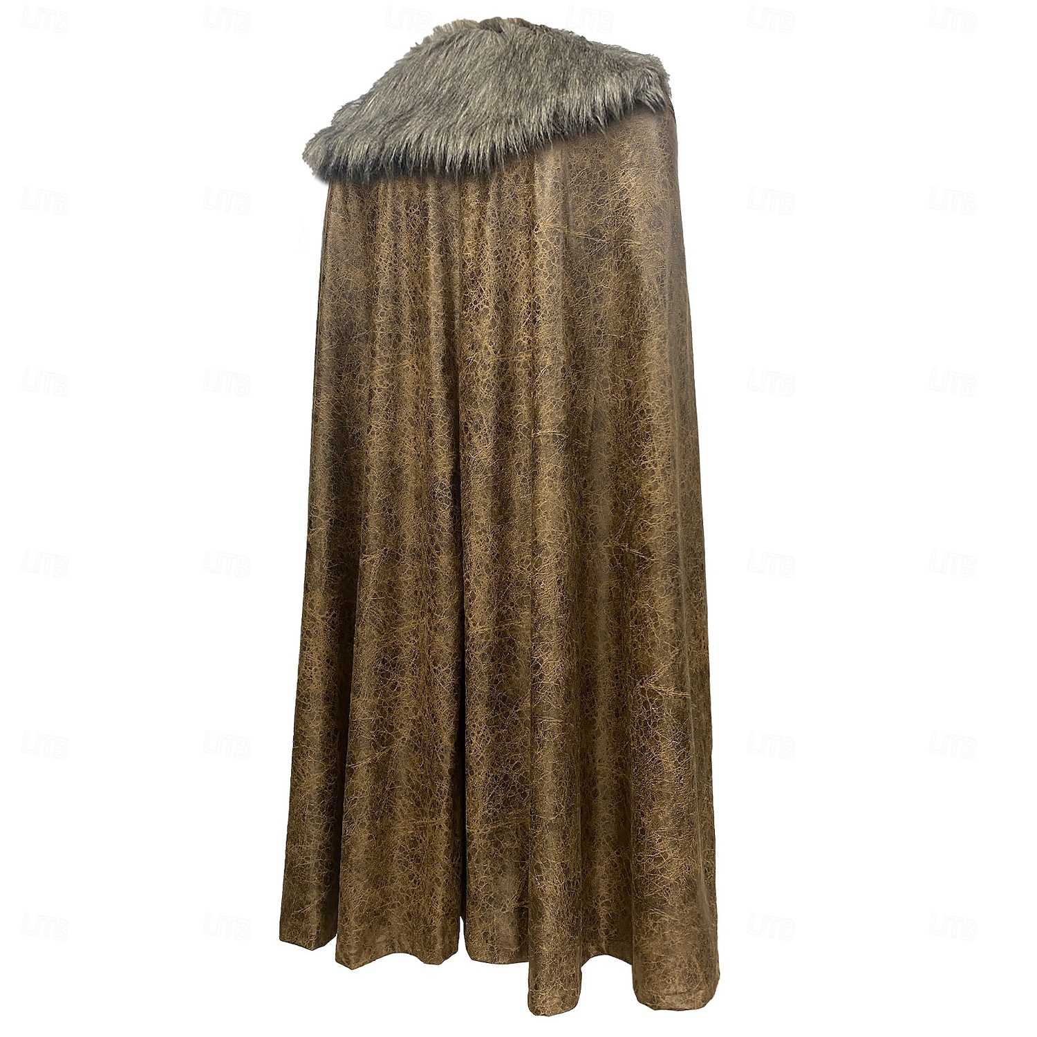 Retro Vintage Mittelalterlich Umhang Maskerade Pirat Wikinger Aristokrat Kostüm Herren Vikinger Karneval Neujahr Maskerade Veranstaltung / Fest Erwachsene Umhang Herbst Winter 2025 - $62.99 –P11