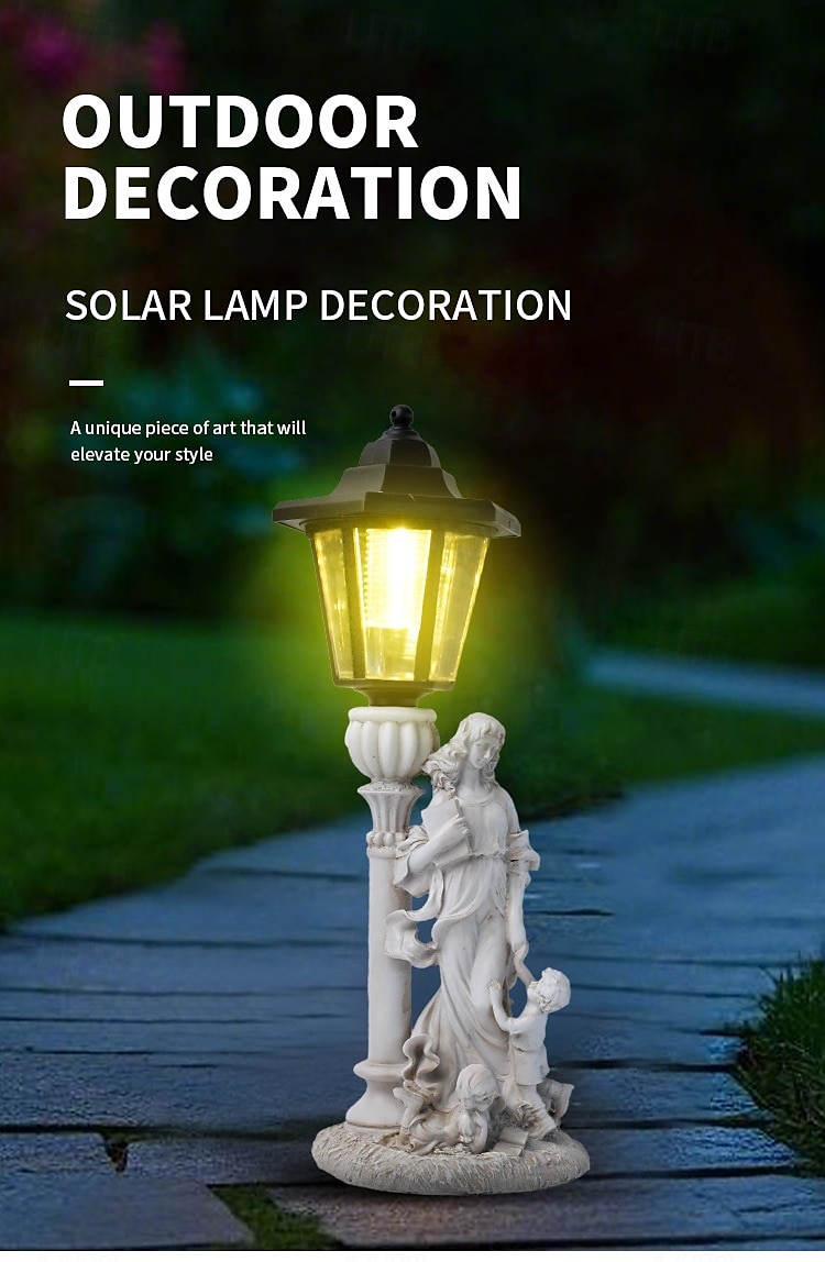 1 Pc LED Outdoor Landscape Lights Angel Hug Book Mother and Child Resin Pendant Lamp Courtyard Garden Lawn Path Park Landscape Lamp Decorative Lamp 2026 - $30.99 –P1