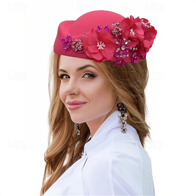 accessoire Tissu Mariage Soirée Élégant Mariage Avec Fleur Casque Couvre-chef de 2025 ? $23.99 –P6