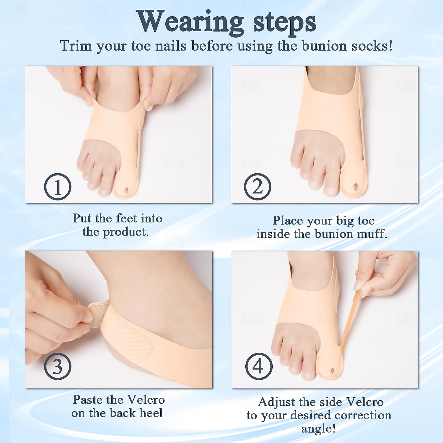Bunion Corrector For Relieving Thumb Valgus Bunion Socks That Can Be Worn Day And Night Beautiful And Practical Bunion Correctors Toe Straightener For Women And Men 2026 - $17.99 –P7