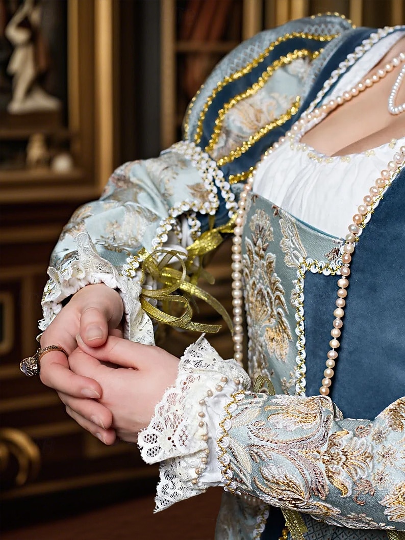 Mittelalterlich Renaissance Kleid Abschlussballkleider Abendkleid Wikinger Keltischer Ritter Kostüm Damen königlich Halloween Karneval Maskerade Leistung LARP Renaissance-Messe Erwachsene Kleid 2026 - $169.99 –P3