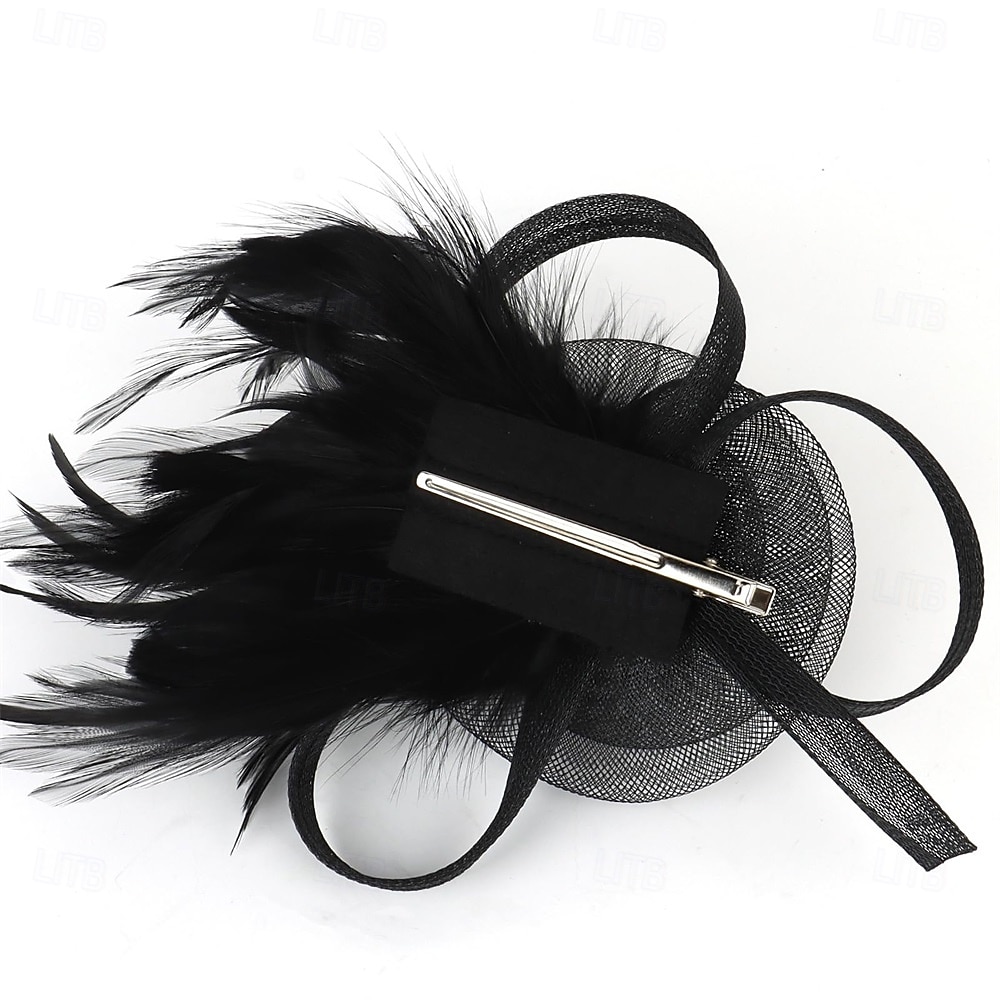 chapéus fascinators com penas para mulheres chapéus kentucky derby chapéu de igreja para festa do chá com faixa de cabeça e clipe de 2025 por $32.99 –P6