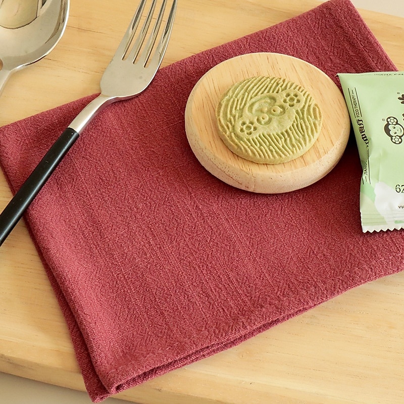 Cotton And Linen Napkins, Cloth For Wine Glasses, Kitchen Towels, Placemats, Kitchen Food Background Cloth 2025 - $4.99 –P9