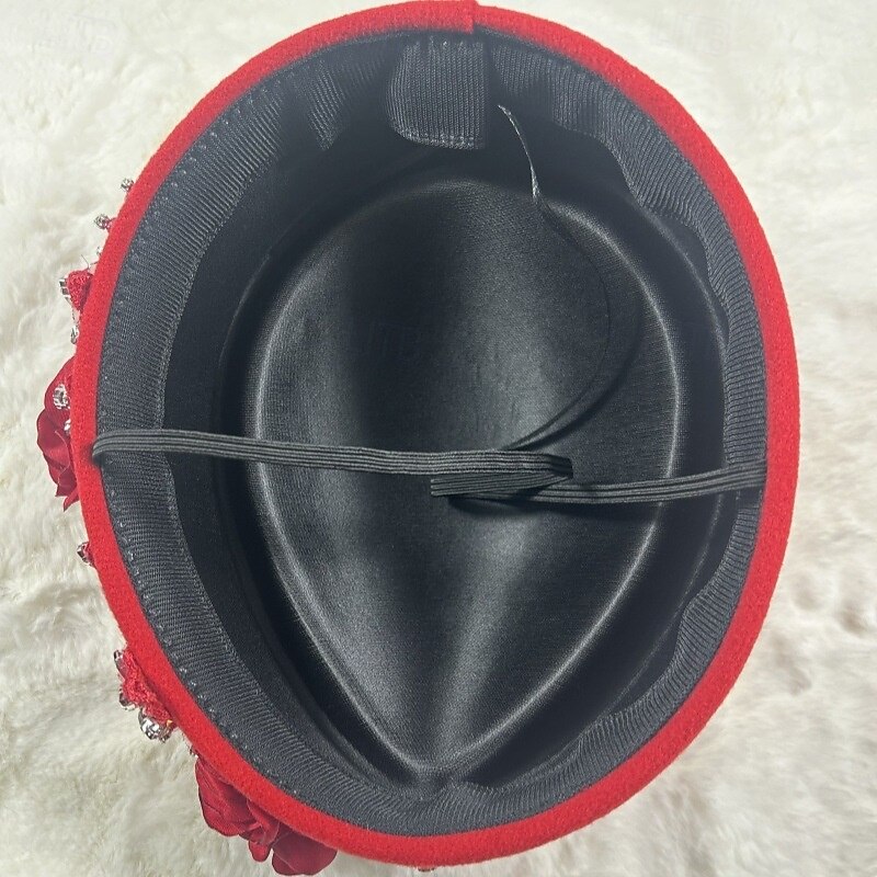 accessoire Tissu Mariage Soirée Élégant Mariage Avec Fleur Casque Couvre-chef de 2025 ? $23.99 –P13