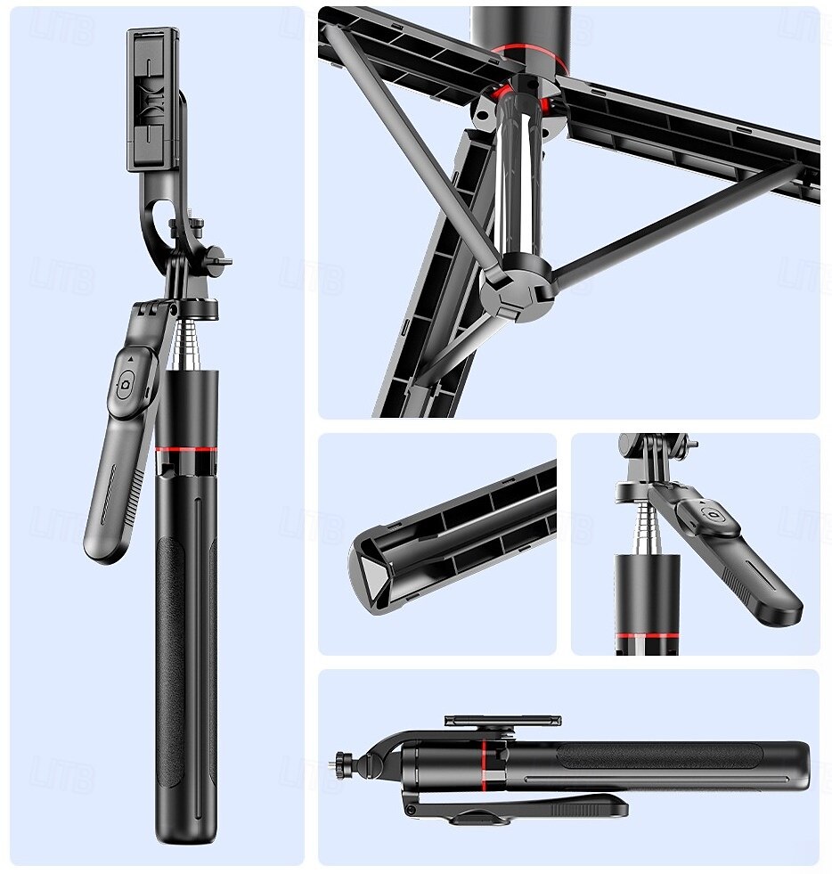 Cell Phone Selfie Stick Tripod, with Wireless Remote, Portable, Retractable, Aluminum Alloy, for iPhone, Samsung and Other Smartphones 2025 - $15.99 –P6