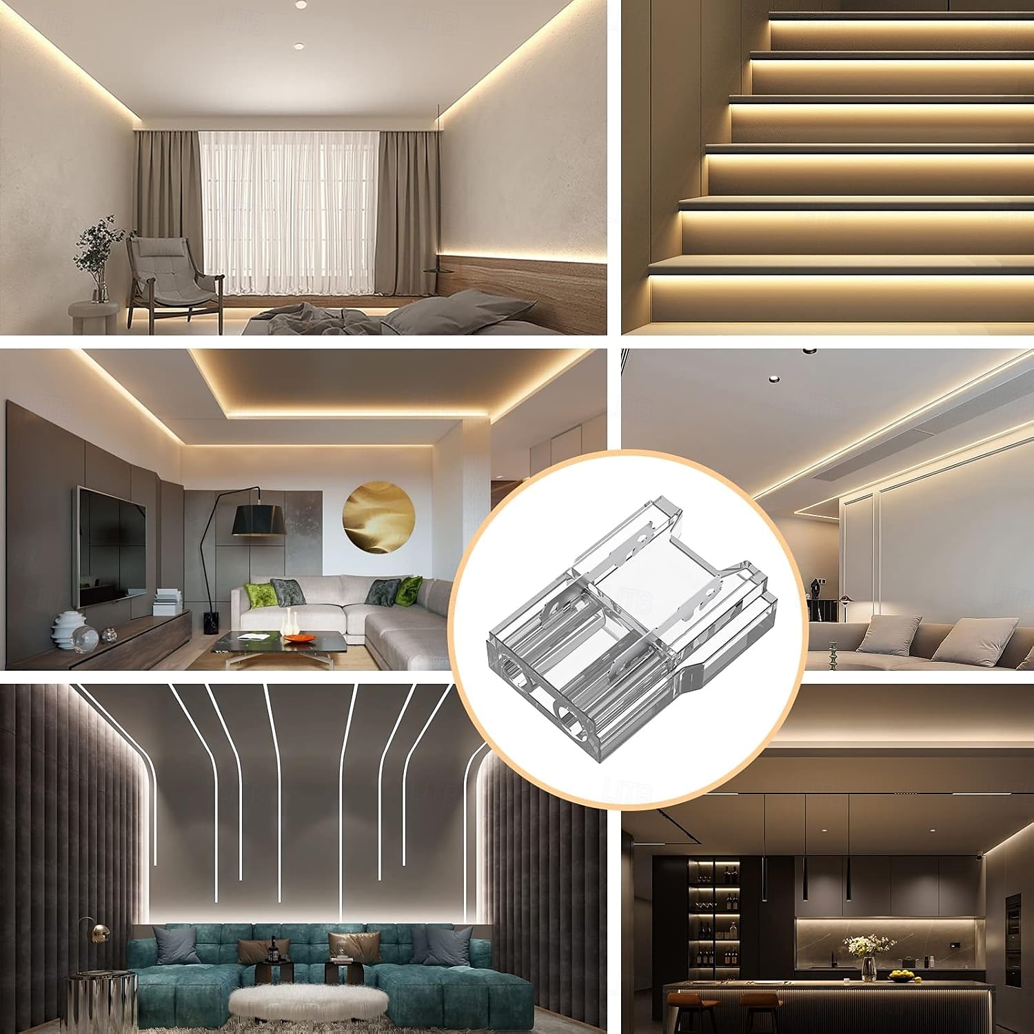 COB LED Strip Connectors 10 PCS 20 PCS 5mm 8mm 10mm 2-pin LED Strip Connectors LED Tape Connectors Transparent Solderless no Dark Areas Suitable for LED Light Connectors DIY COB/SMD 2025 - $9.99 –P7