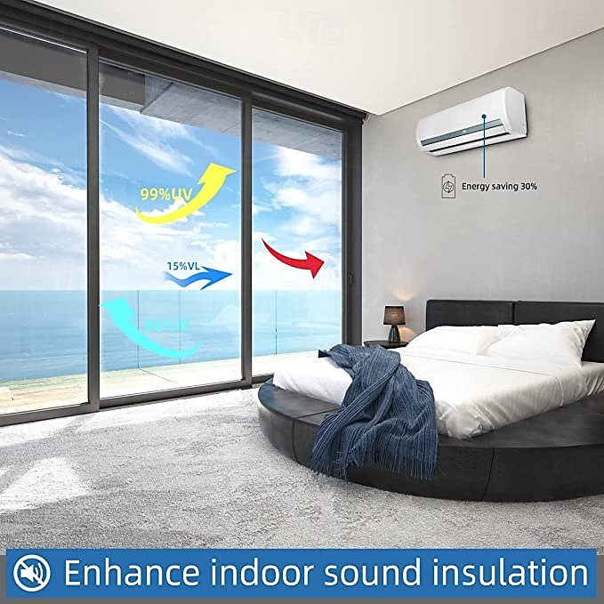 Window Film, Privacy Glass Sticker for Heat Insulation, Anti-Peeping Sunshade, UV Protection for Balcony and Home 2025 - $7.99 –P11