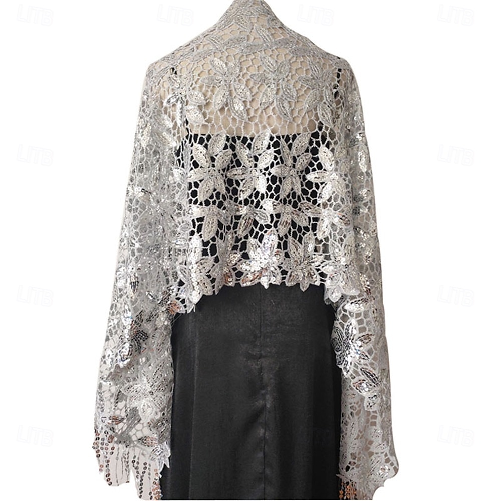 Dames Wikkel Elegante Zon Bescherming Mouwloos Kant Bruiloft Wikkels Met Effen Kleur Voor Bruiloft Zomer 2025 - $26.99 –P20
