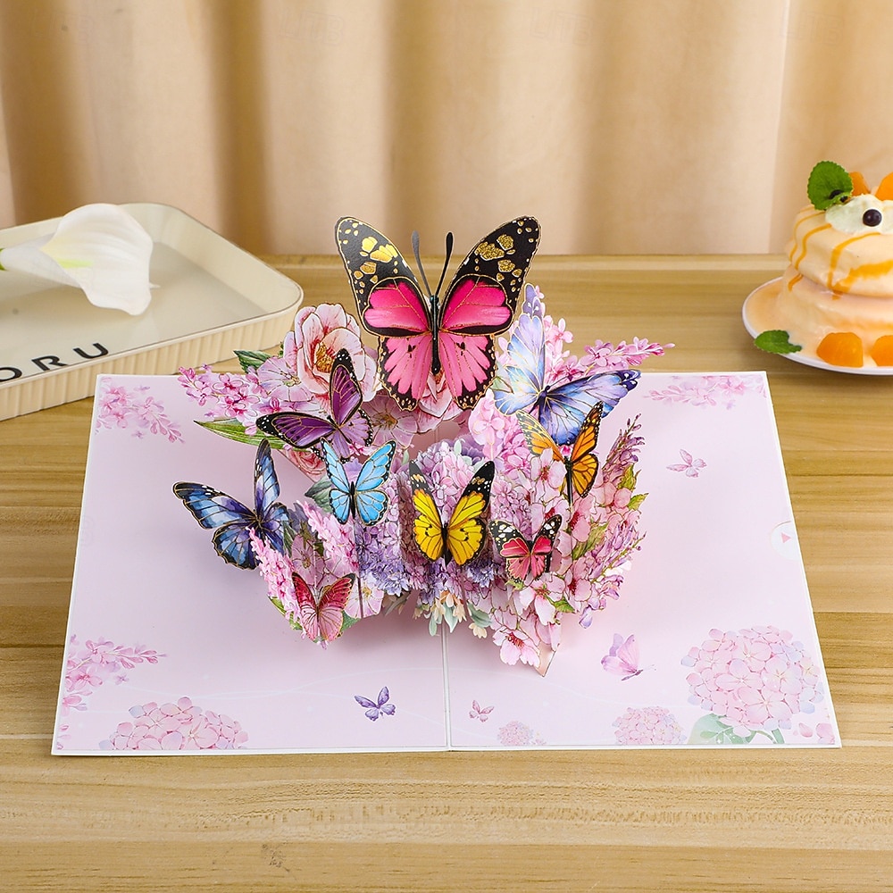 fluture 3d vibrant  & felicitare pop-up cu margarete cel mai bun cadou pentru mama, felicitare cu buchet de flori de ziua mamei, aprecierea profesorului, ziua de nastere, felicitare de multumire 2026 - $12.99 –P11