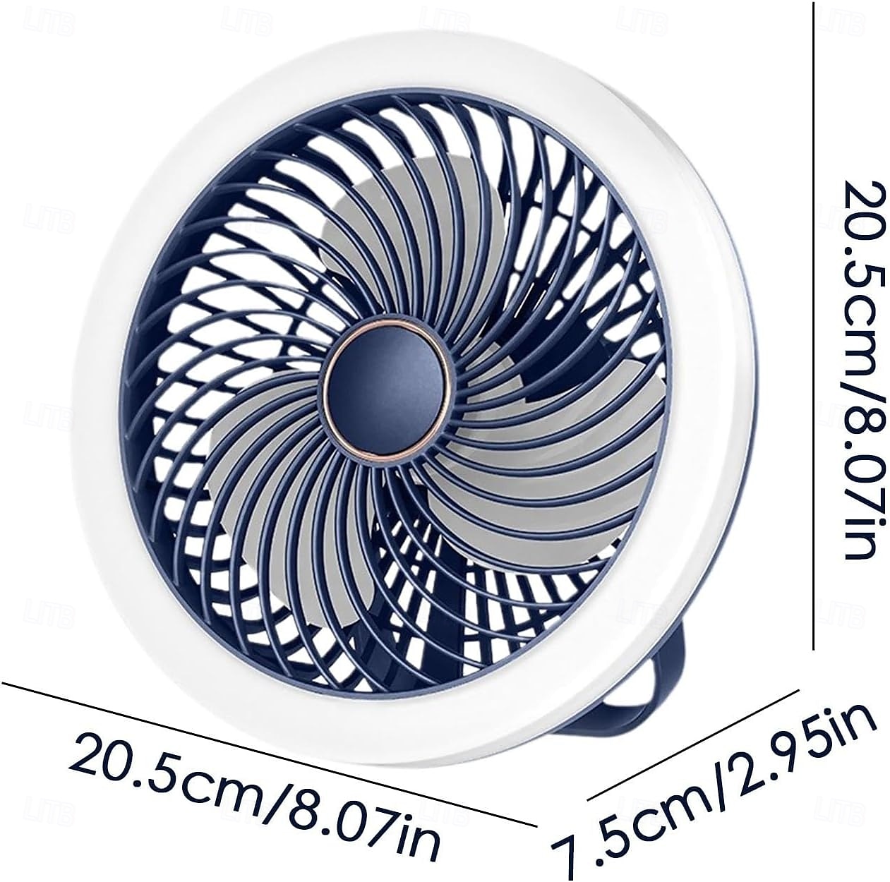 1 kpl monitoiminen tuuletinvalo, pystysuora ripustus, kolmikäyttöinen, kolmitasoinen himmennys, ilmastointi, usb-latauskaukosäädin, toimistomatkailu, kotikäyttö 2025 - $21.99 –P10