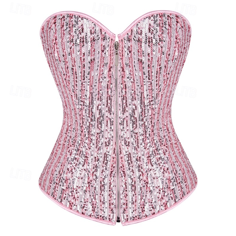 Rococo Corset Overbust Bal Masqué Corset Serre Taille Cosplay Paillettes Contrôle du ventre Faire monter Déguisement Femmes Royal Mascarade Soirée Carnaval de Venise Adulte Corset de 2026 ? $28.99 –P6