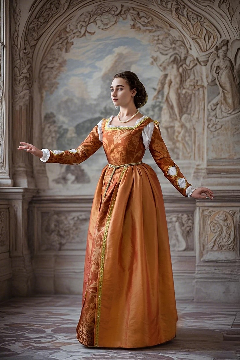 Médiéval Renaissance Robe Robes de Bal Viking Chevalier Celtique Déguisement Femmes Royal Halloween Carnaval Mascarade Performance LARP Foire de la Renaissance Adulte Robe de 2026 ? $169.99 –P6