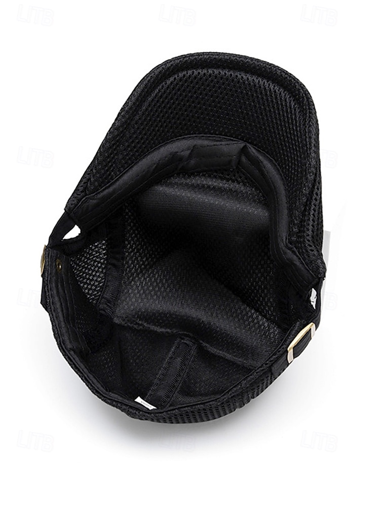 mäns casual mesh platt keps - lätt och andningsbar design med justerbara remmar, flera färger, moderiktig för utomhusaktiviteter, sport och dagligt slitage 2025 - $11.99 –P6
