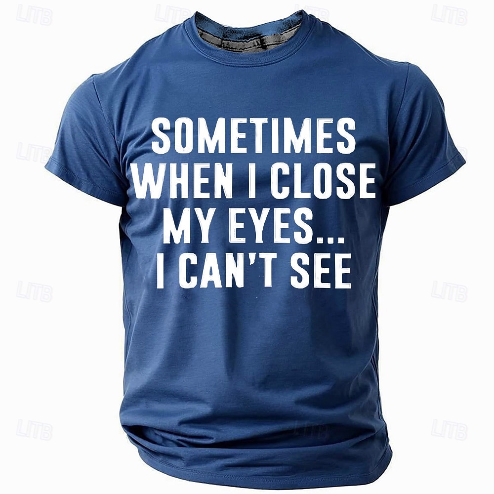 Voor heren Grappig T-shirt Korte mouw T-shirt 3D-afdrukken Strakke ronde hals Overhemd Modieus Dagelijks Basic Straat Casual Dagelijks Zwart Rood blauw Zomer Lente Alle seizoenen Kleding S M L XL XXL 2025 - $17.99 –P1