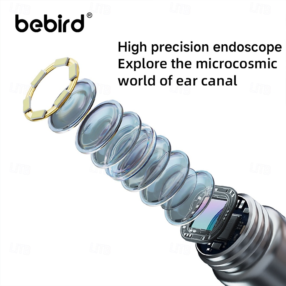 BEBIRD R1 Wax Removal Tool for Ear - Spade Ear Canal Cleaner with Camera 1080P Earscope Wax Remove Ear Picker with Vari Replacement Tips Camera with 6LED Light for Ear/Nose/Throat Examination 2025 - $47.99 –P2