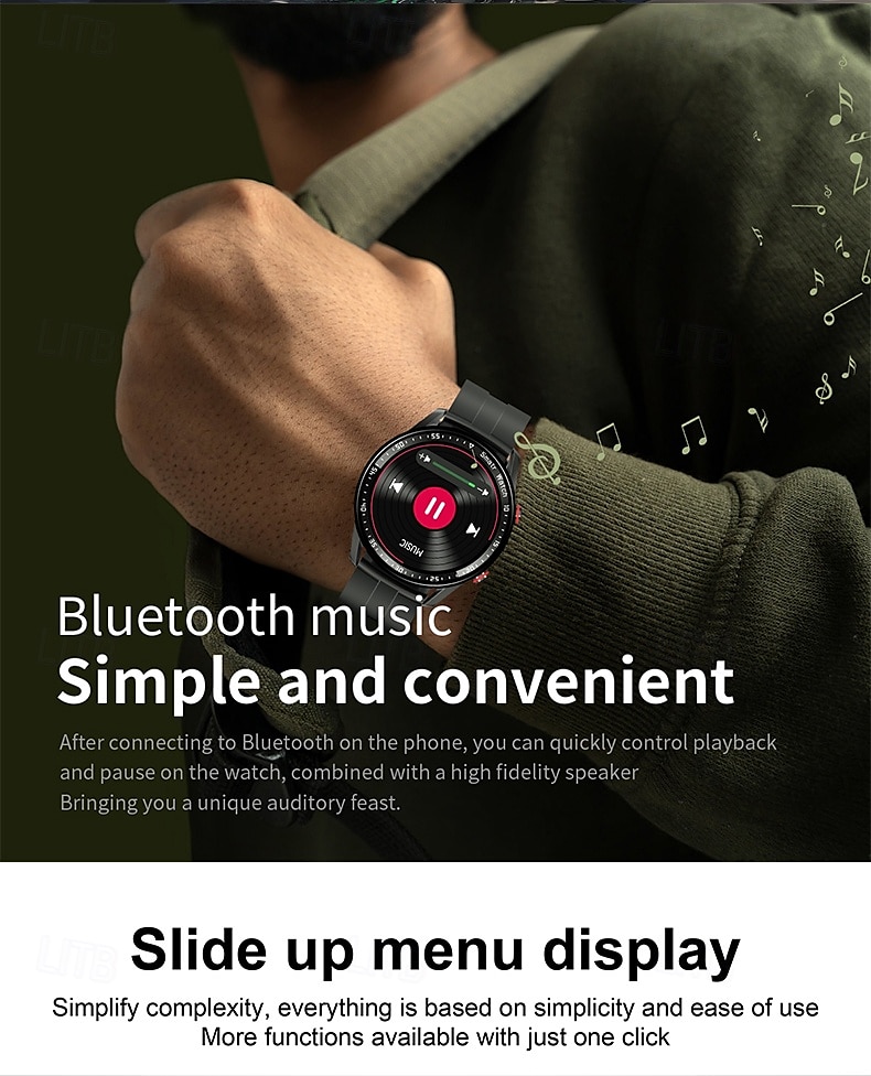 Smart Watch for Men, ECGPPG Bluetooth Call Laser Health, Blood Pressure Fitness, Sports Waterproof, Long Battery Life 2025 - $37.99 –P13