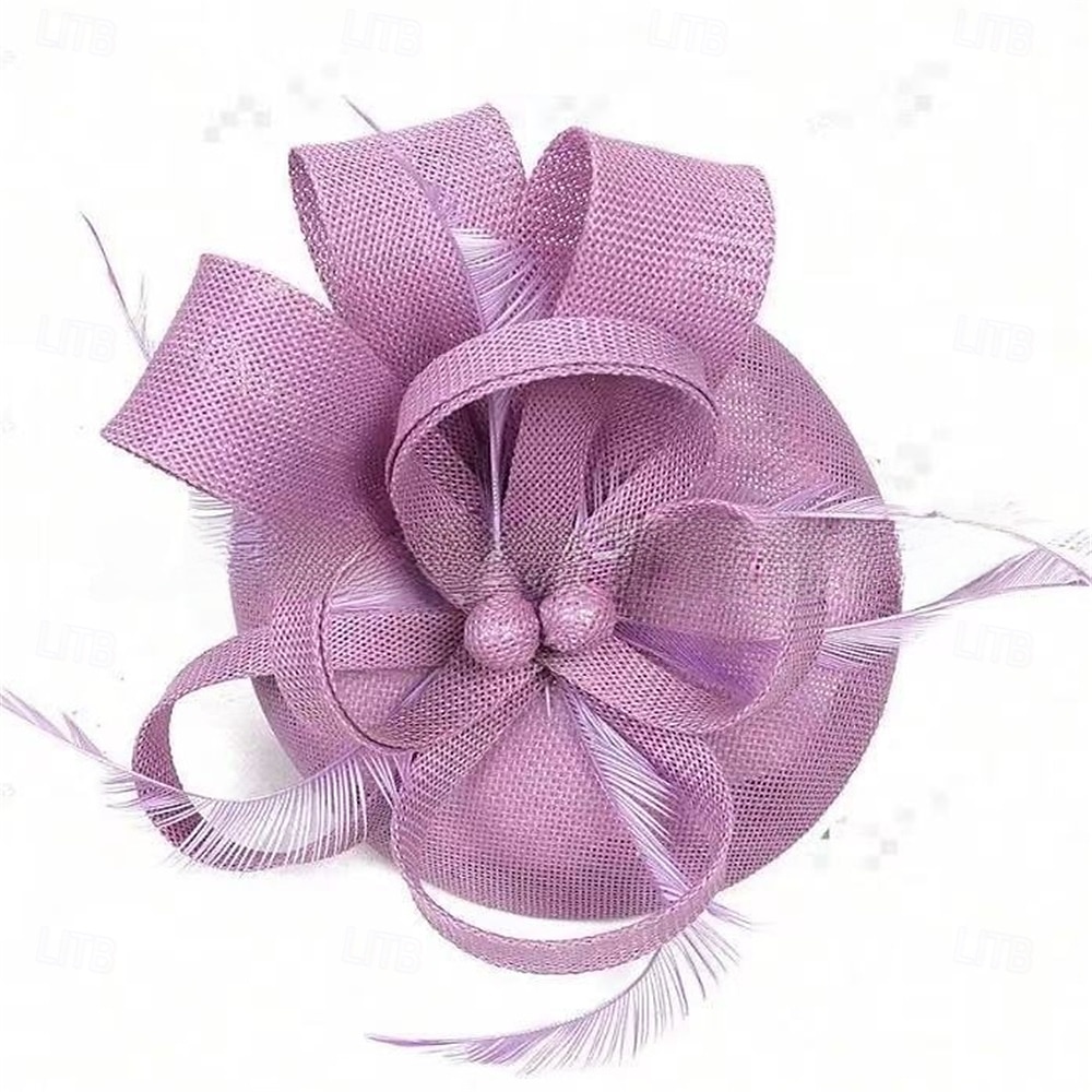 Hodeplagg Lin Hatt Bryllup Bursdag Kveldsfest Te-Party Hestevogn Vintage Søt Med Blomster Hodepynt Hodeplagg 2026 - $16.49 –P5