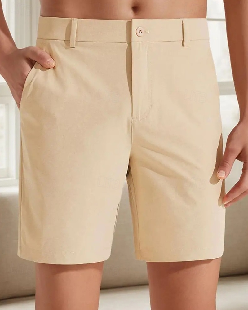 Per uomo Shorts eleganti Shorts da Lavoro Pantaloncini da golf Tasca Semplice Comodità Traspirante Lunghezza al ginocchio All'aperto Affari Sport Casual Blu Cachi del 2026 a $24.99 –P10