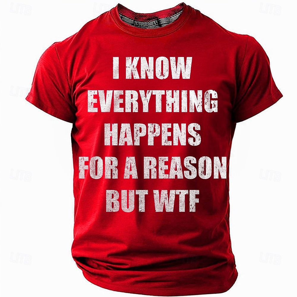 Herre Morsom Slang T skjorte Kortermet T skjorte 3D-utskrift Crew-hals Skjorte Mote Daglig Fritid Gate Avslappet Daglig Svart Rød Blå Sommer Vår Klær S M L XL XXL XXXL 2025 - $17.99 –P4