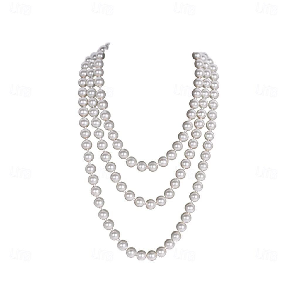 A nagy Gatsby Flapper fejpánt Gyöngyös karkötő Fülbevaló A nagy Gatsby Toll Retro Csillogó glitter Női Kelta Farsang Valentin nap Álarcos mulatság Party estélyi viselet Álarcos mulatság Fesztivál 2025 - $23.99 –P3
