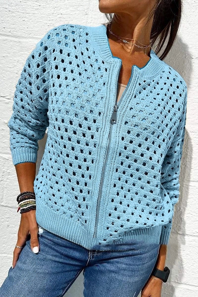 Damen Bluse Einfach Basic Modern Langarm Rundhalsausschnitt Normale Oberteile Täglich Ferien Ausgehen Reißverschluss Schwarz Weiß Rosa Wein Armeegrün Sommer 2025 - $35.99 –P11