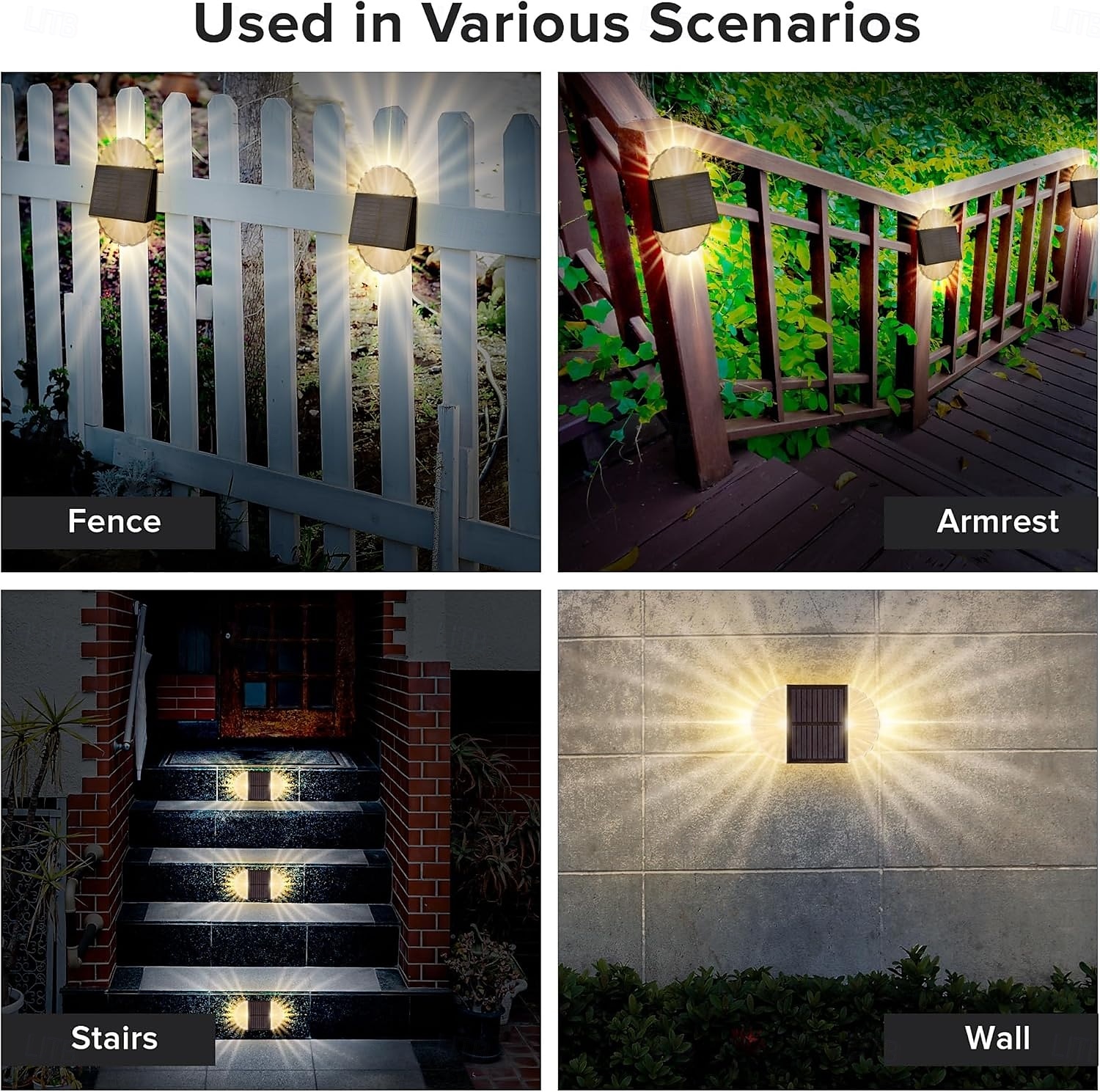 2/4 Pcs Solar Fence Wall Lights Outdoor Waterproof  Gaeden Lights for Yard Deck Garden Patio Lighting Decoration 2026 - $35.99 –P9