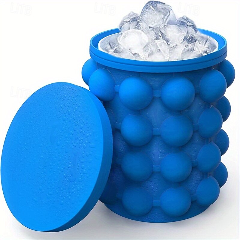 1pc, Plastic Ice Bucket, Quick Cold Preservation Ice Maker, Ice Making Wine Containers, Size Ice Bucket Circular Ice Maker, Commercial Ice Maker, Summer Essential 2025 - $9.99 –P10