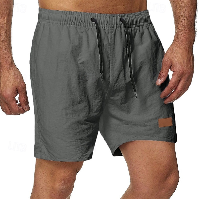 Per uomo Pantaloncini da mare Shorts Pantaloncini Estivi Pantaloncini casual Tasca Coulisse Elastico in vita Semplice Comodità Traspirante Corto All'aperto Vacanza Canotta sportiva Casual Nero Bianco del 2026 a $13.49 –P6