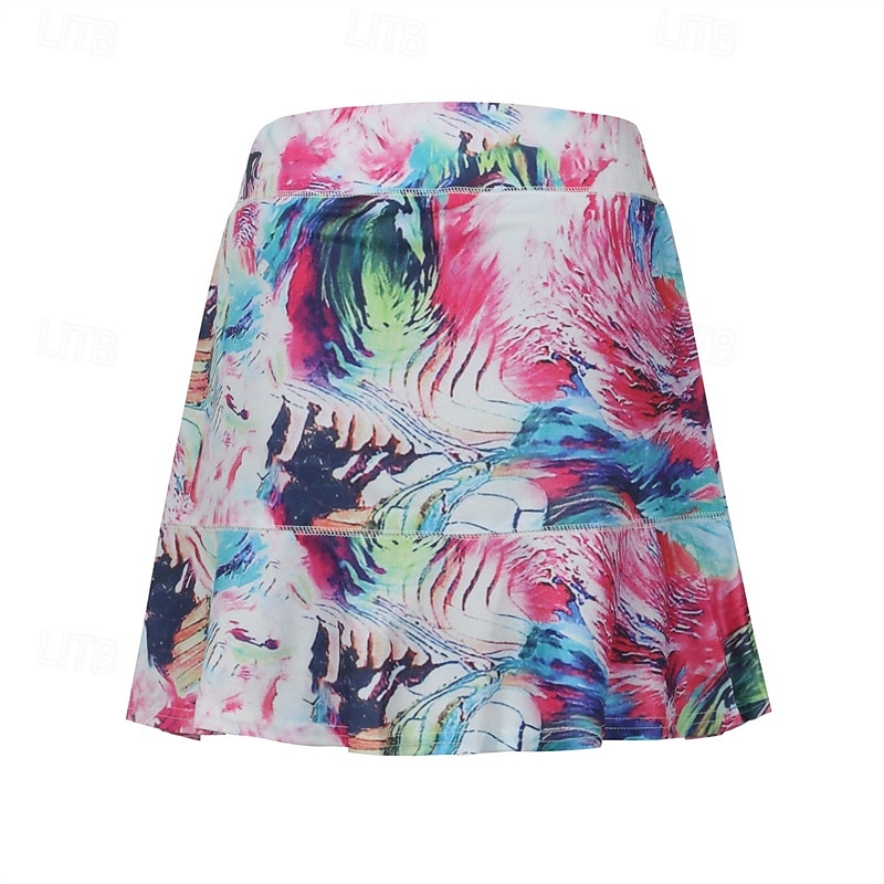 US Open Women's Tennis Skirts with Shorts Print Quick Dry Tennis Golf Badminton Skort Pink Red Blue Tennis Clothing 2025 - $17.99 –P7