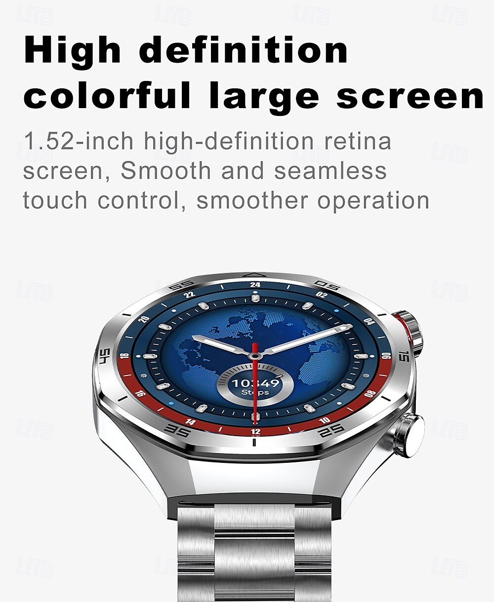 IMOSI Men's Smart Watch 1.52 Bluetooth Call Music Sport Heart Rate Monitor 400mAh Battery Compatible with Android & iOS 2025 - $56.99 –P3
