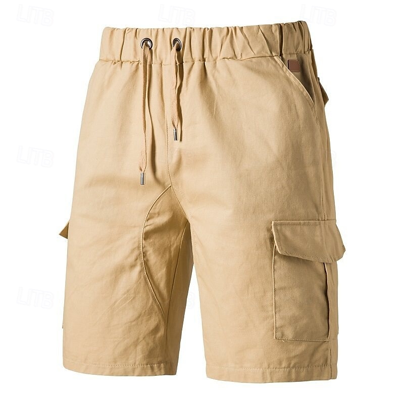 Per uomo Pantaloncini cargo Shorts Pantaloncini Estivi Coulisse Elastico in vita Multi-tasche Semplice Comodità Indossabile Lunghezza al ginocchio All'aperto Sport Quotidiano Moda Casual Nero Blu del 2025 a $16.49 –P1