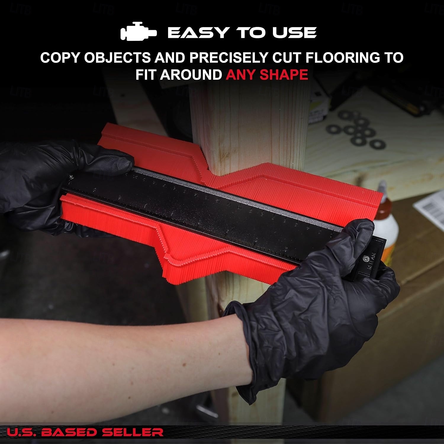 Herramienta de calibre de contorno, herramienta de forma y contorno de calibre superior para esquinas y contornos, herramientas de bricolaje para carpintería, herramienta de medición multifuncional de forma irregular 2025 - $12.99 –P1