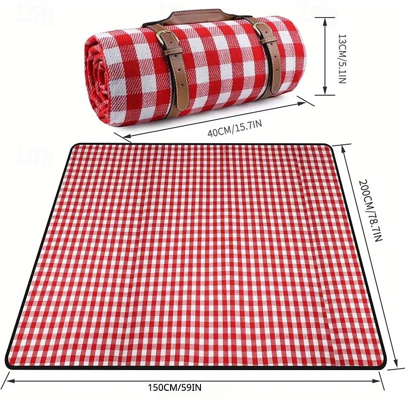 Plaid Picnic Blanket - Soft Lightweight and Portable Outdoor Mats for Camping Travel Lawn and Beach Use 2025 - $70.99 –P9