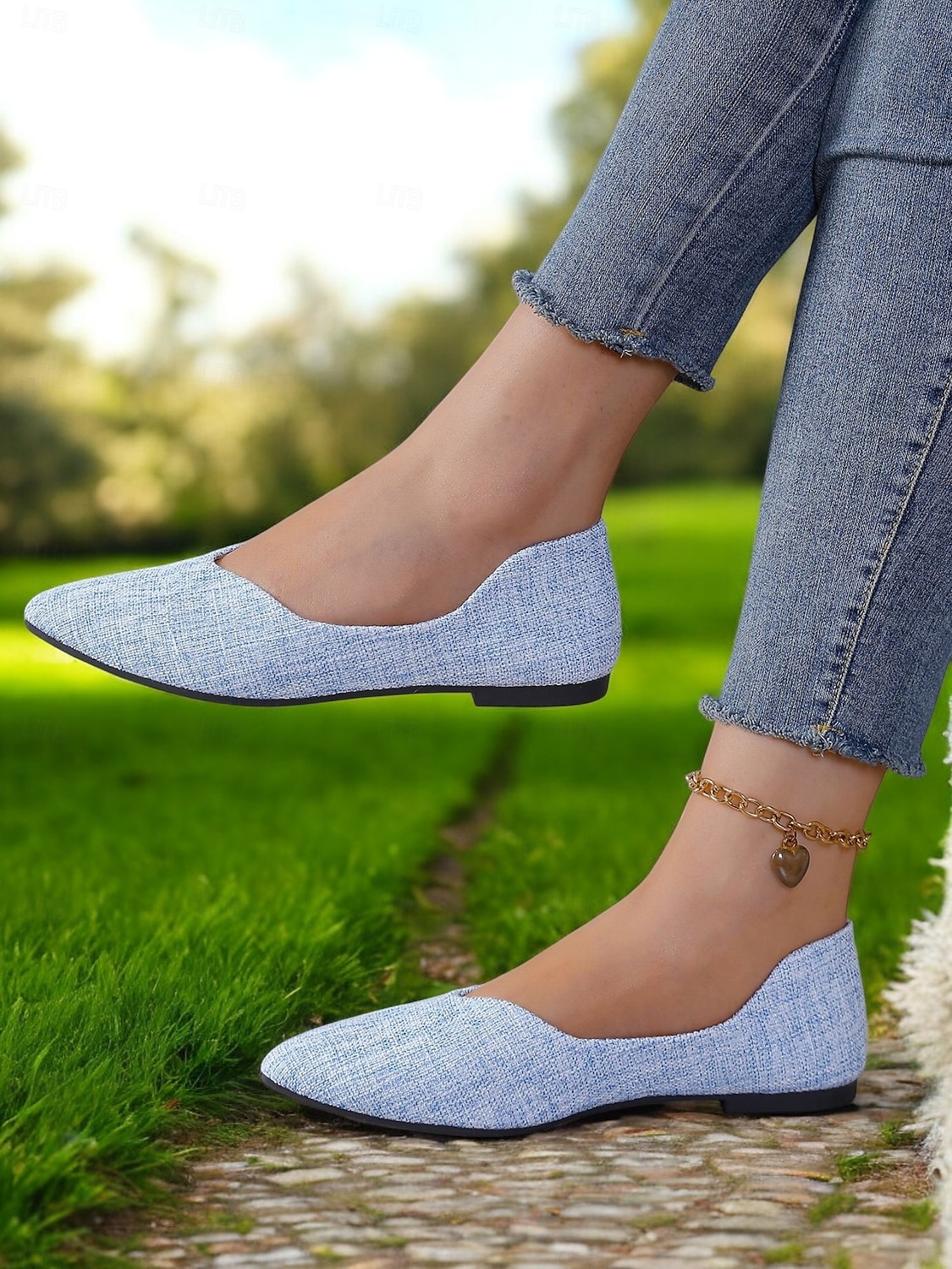 pantofi dama din in cu varf ascutit | pantofi casual pentru birou, cumpărături și ținute de zi cu zi 2025 - $18.99 –P5